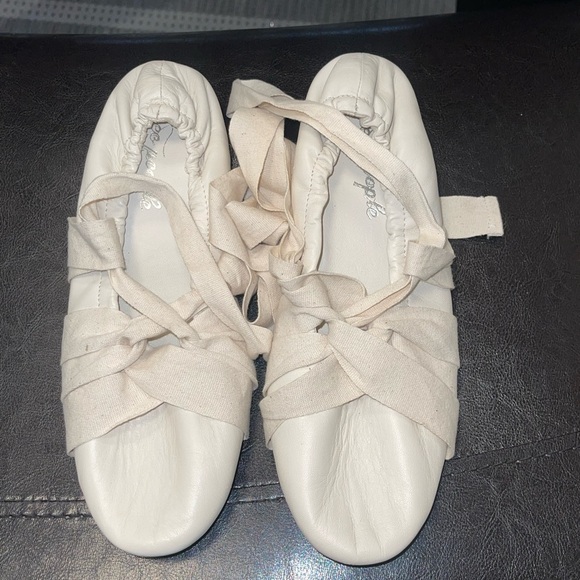 Free People Cece Wrap soft leather Ballet Flats US 8.5 - Picture 3 of 6